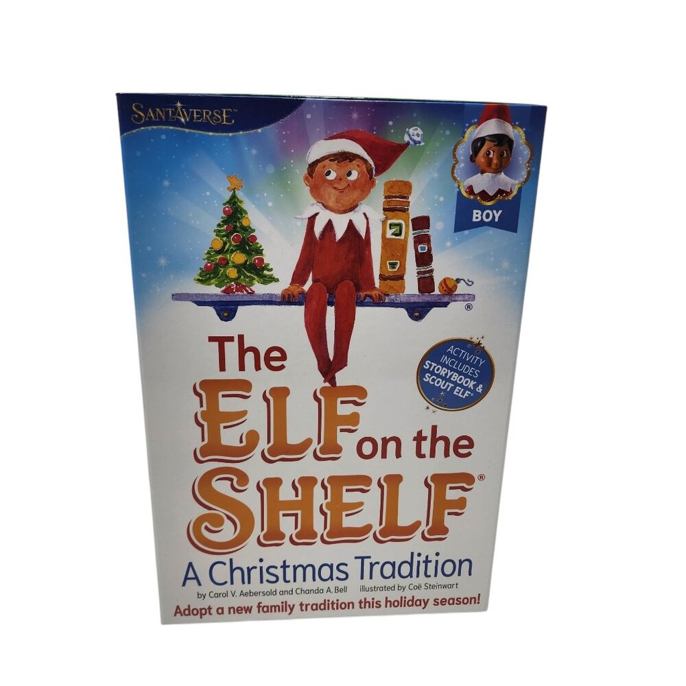 The Elf On The Shelf Boy Christmas Tradition Box Set With Book‎ Brown Eyes NEW